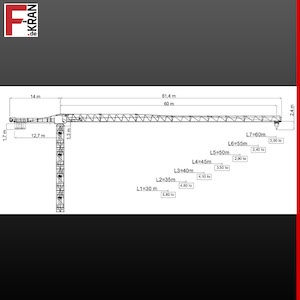 Fr&oum;lich Kran AK 150.8 Turmdrehkran